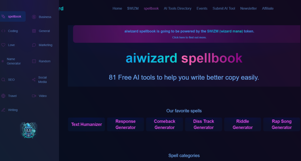 AI Answer Generator: Ai Wizard's Spellbook